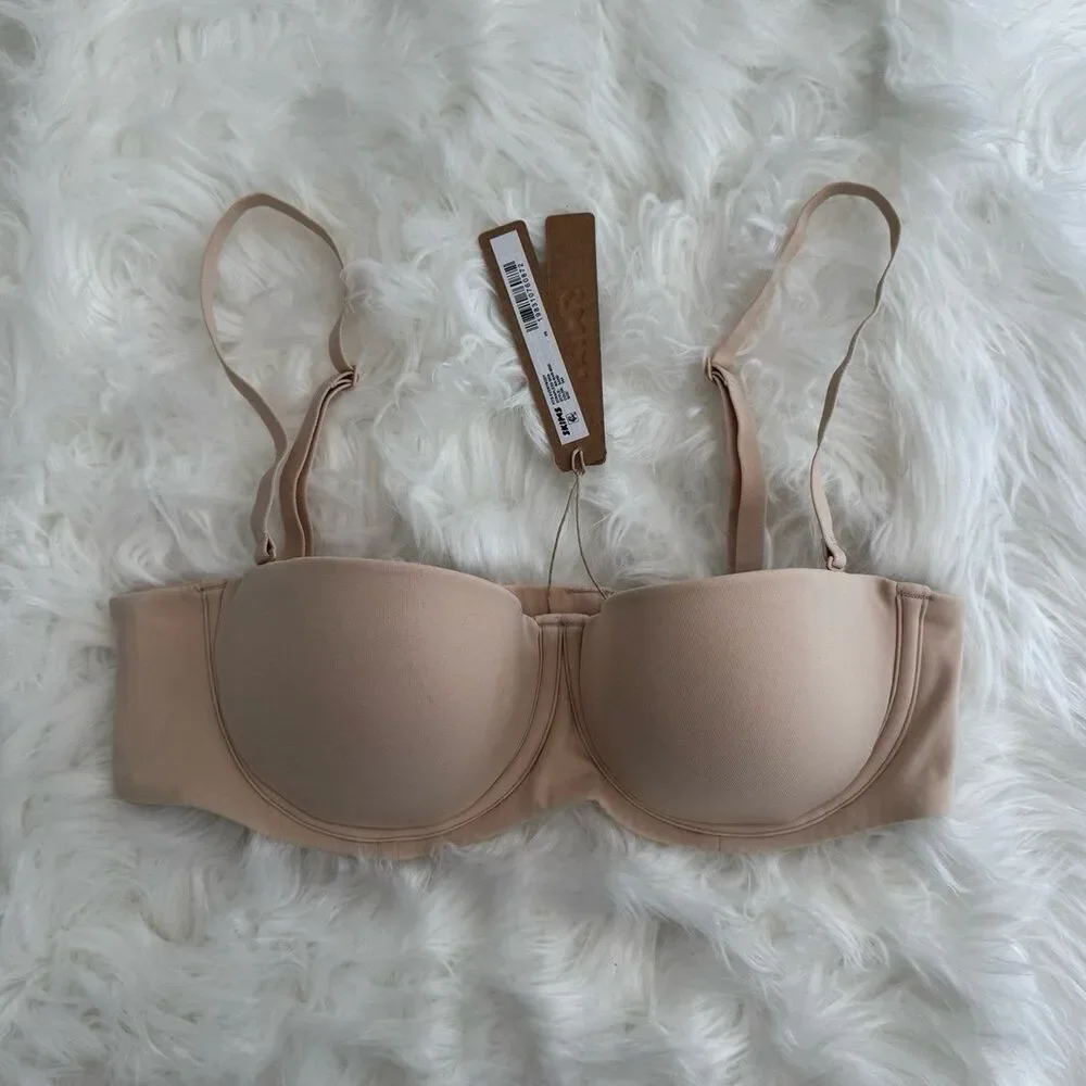 Skims Fits Everybody Strapless Sand Size 34B - Picture 2 of 6